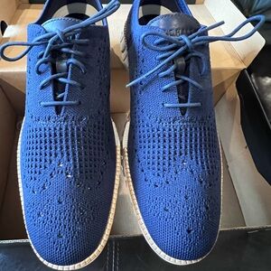 Navy Blue Cole Haan Wingtip Shoes